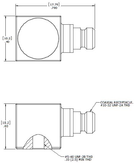 Piezoelectric accelerometer charge pattern PE-3110P