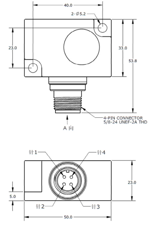 Piezoelectric accelerometer voltage type IEPE-2211T