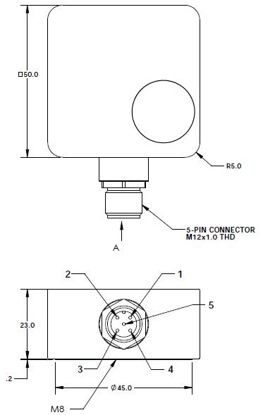 Piezoelectric accelerometer voltage type IEPE-2311A