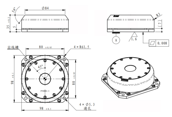 KT-F98 fiber-optic GYROMETER